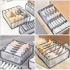 6 Grids Bra Drawer Organizers Underwear Closet Storage Boxes