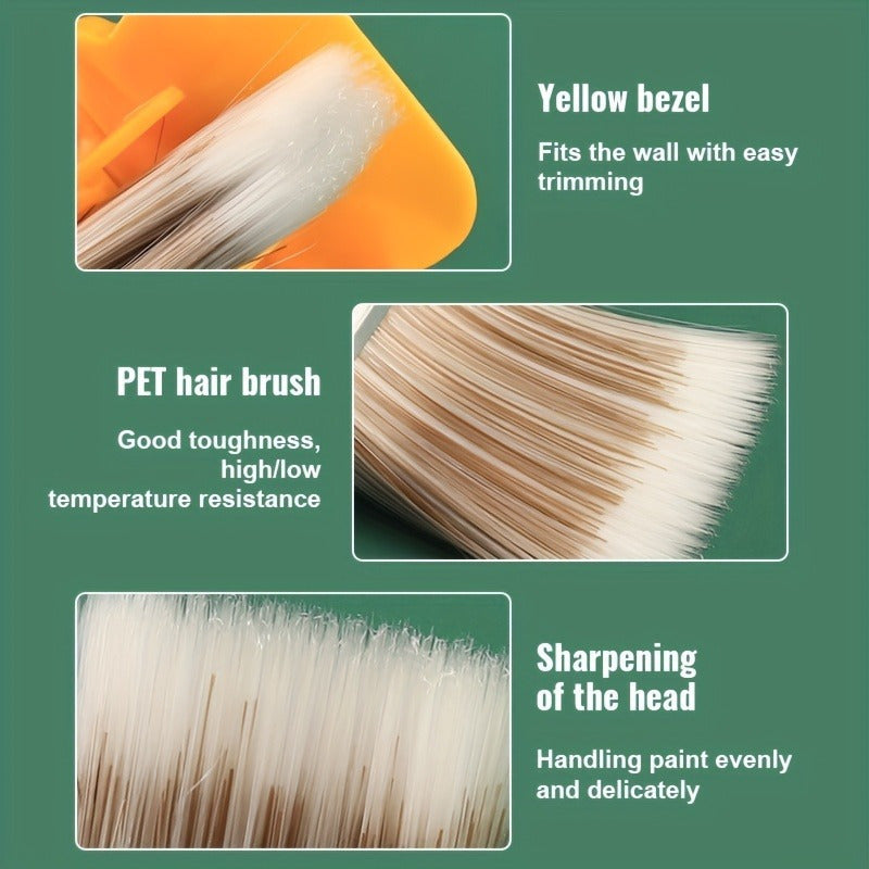 2pcs Paint Trimming Separator Interior Detail Wall Roof Paint Brush Angle