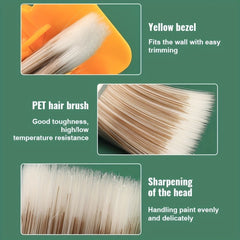 2pcs Paint Trimming Separator Interior Detail Wall Roof Paint Brush Angle