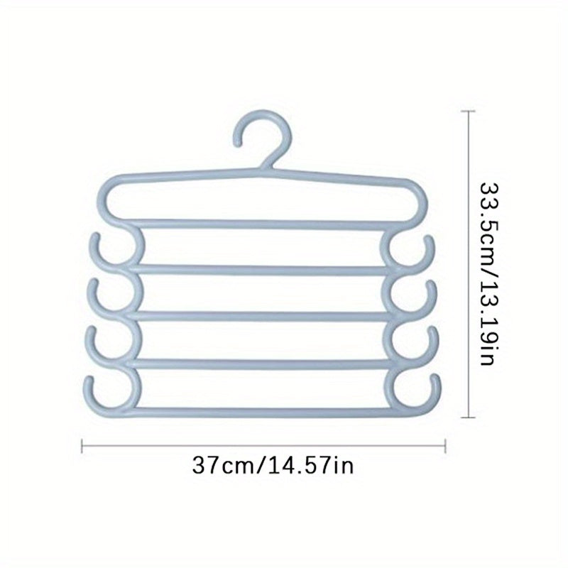 5-Layer Pants Towel Scarf Racks Closet Storage Organizer