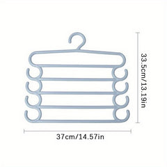 5-Layer Pants Towel Scarf Racks Closet Storage Organizer