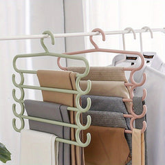5-Layer Pants Towel Scarf Racks Closet Storage Organizer