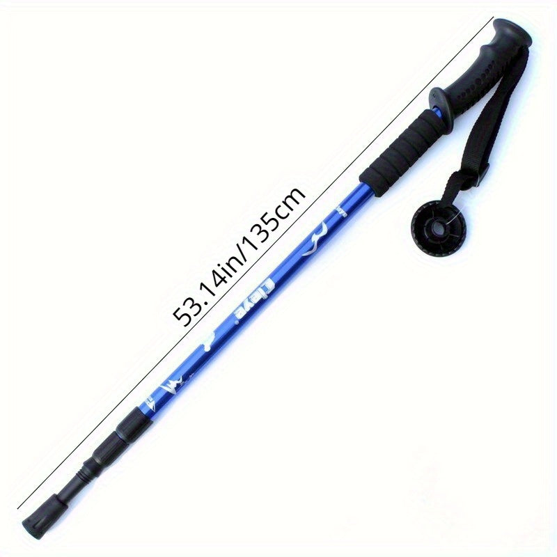 Aluminum Alloy 3 Section Shock-Absorbing Hiking Stick