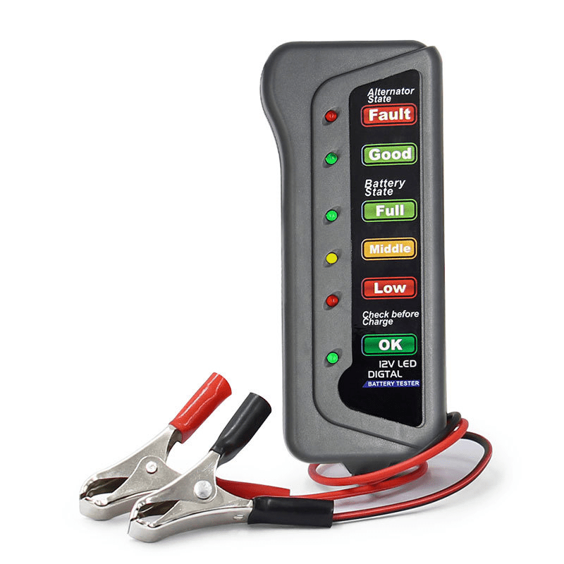 12V Car Motorcycle Tester Fault Detector Digital Alternator Tester