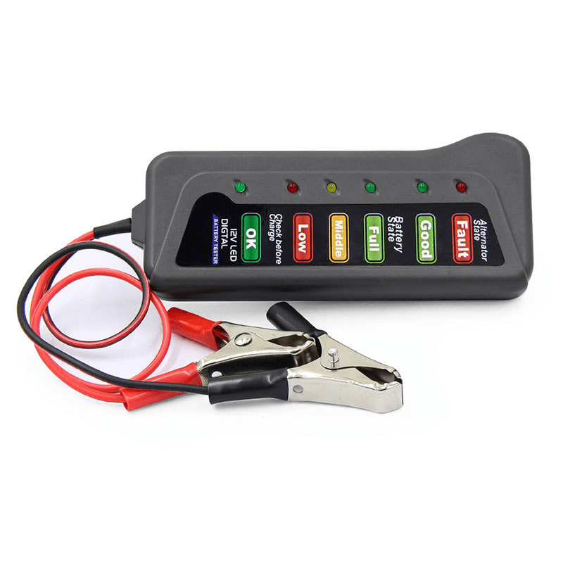 12V Car Motorcycle Tester Fault Detector Digital Alternator Tester