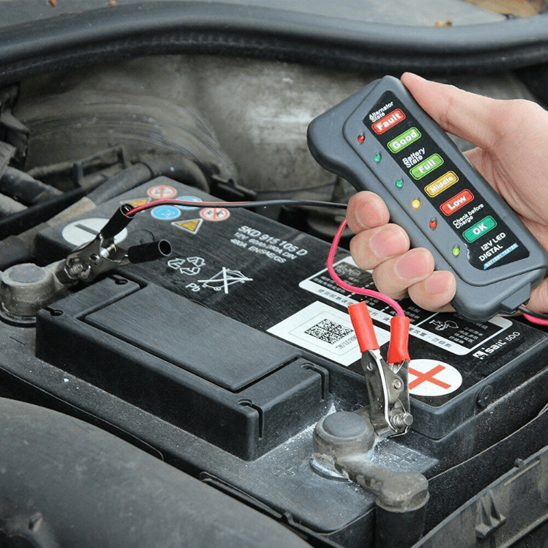 12V Car Motorcycle Tester Fault Detector Digital Alternator Tester