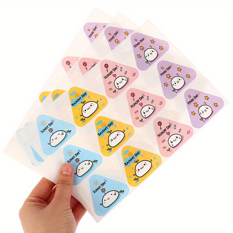 100pcs Triangle Rice Ball Packing Bag Stickers Nori Seaweed Onigiri Sushi Bag