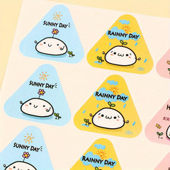 100pcs Triangle Rice Ball Packing Bag Stickers Nori Seaweed Onigiri Sushi Bag