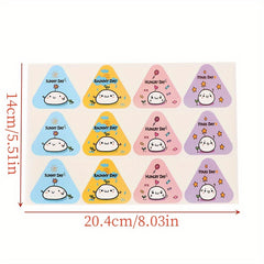 100pcs Triangle Rice Ball Packing Bag Stickers Nori Seaweed Onigiri Sushi Bag