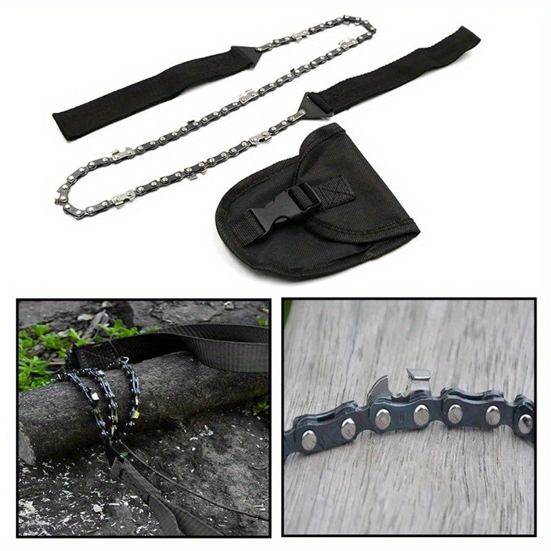 60 96 Cm Pocket Chain Saw Steel Hand Saw Outdoor Wood Cutting Tool
