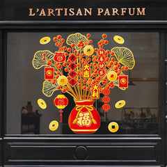 Chinese Year Display Window Stickers - Glass Window Decorations