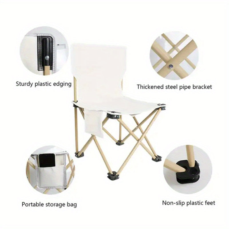 Portable Folding Chair Leisure Sketch Chair Outdoor Camping Picnic Back Chair
