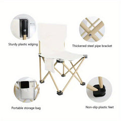 Portable Folding Chair Leisure Sketch Chair Outdoor Camping Picnic Back Chair
