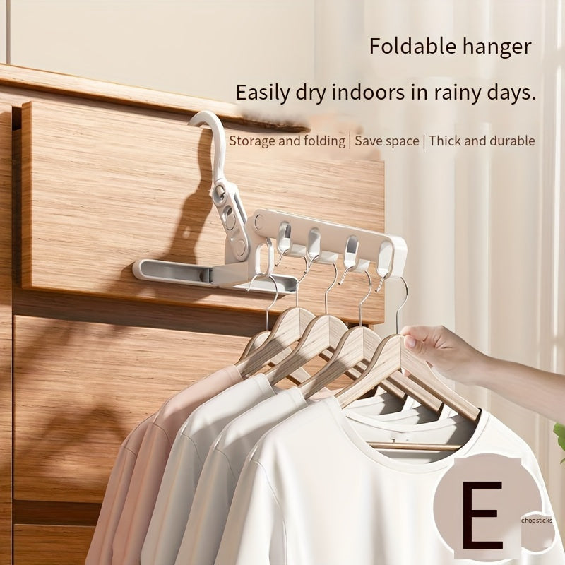 2pcs Portable Folding Hanger Racks Heavy Duty Storage for Travel and Camping