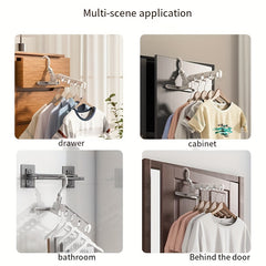 2pcs Portable Folding Hanger Racks Heavy Duty Storage for Travel and Camping