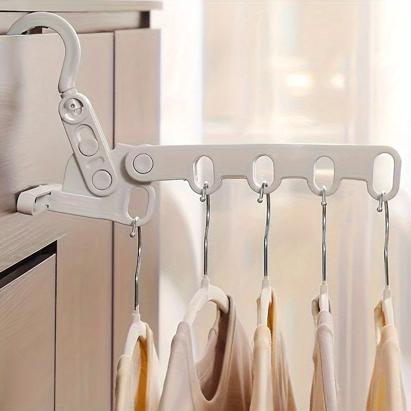 2pcs Portable Folding Hanger Racks Heavy Duty Storage for Travel and Camping
