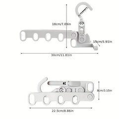 2pcs Portable Folding Hanger Racks Heavy Duty Storage for Travel and Camping