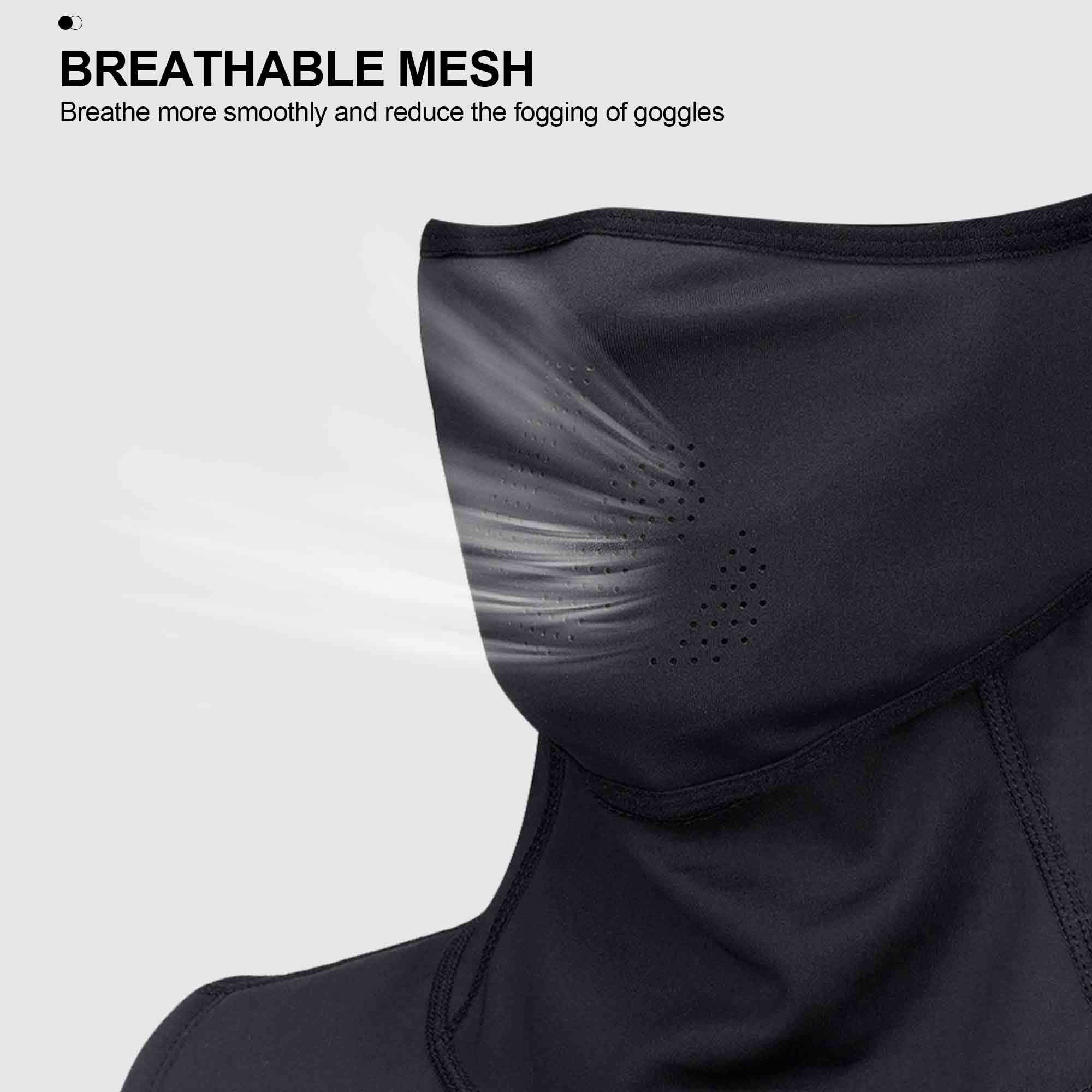 Solid Breathable Balaclava Hat Windproof Dustproof Fleece Warm Mask Hat