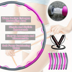 Detachable 8 Section Fitness Hoop Pilates Training Hoop