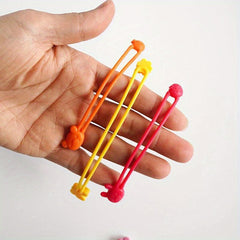 5pcs Silicone Rubber Strap Wrap Bands Bento Box Elastic Silicone Band