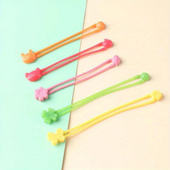 5pcs Silicone Rubber Strap Wrap Bands Bento Box Elastic Silicone Band