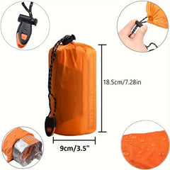 Emergency Survival Shelter 2 Person Tent with Whistle and Blanket