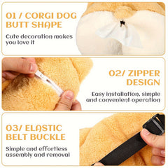Corgi Butt Car Tissue Holder Napkin Box Backseat Hanging Case