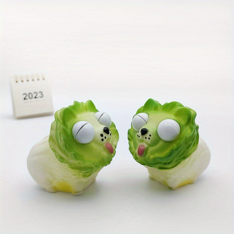 3pcs Vegetable Dog Decompressing Toys Exploding Eyes Squeezing Creativity