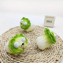 3pcs Vegetable Dog Decompressing Toys Exploding Eyes Squeezing Creativity