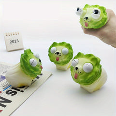 3pcs Vegetable Dog Decompressing Toys Exploding Eyes Squeezing Creativity