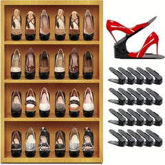 Adjustable Shoe Organizer Rack Double Layer Shoe Stacker Space Saving