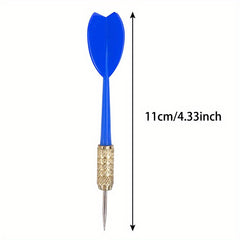 10pcs Colorful Plastic Throwing Dart Toy With Flights & Metal Tips
