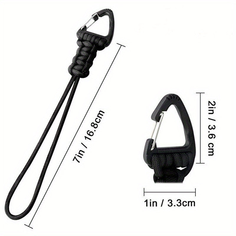 3pcs Triangle Buckle Keychain for Backpack Outdoor Camping Hiking