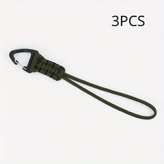 3pcs Triangle Buckle Keychain for Backpack Outdoor Camping Hiking