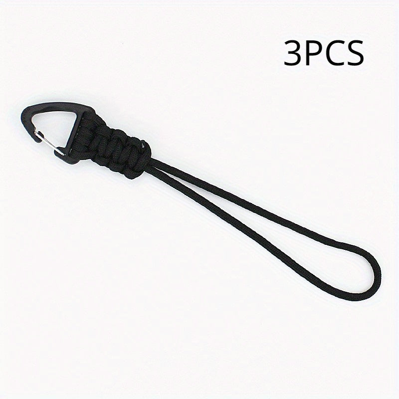 3pcs Triangle Buckle Keychain for Backpack Outdoor Camping Hiking