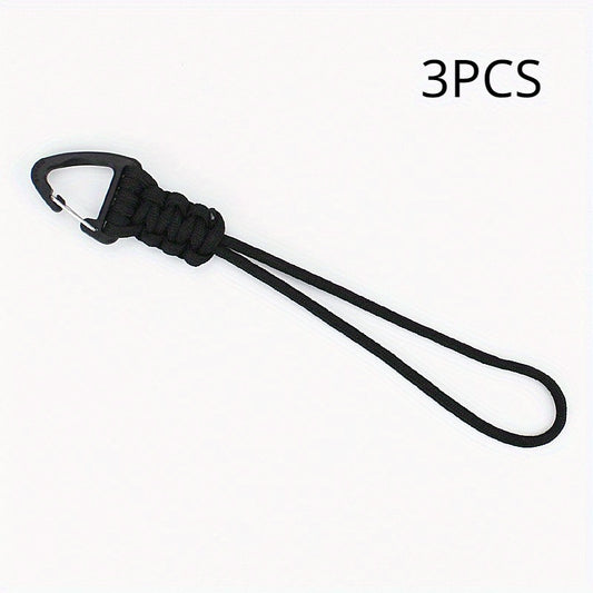3pcs Triangle Buckle Keychain for Backpack Outdoor Camping Hiking