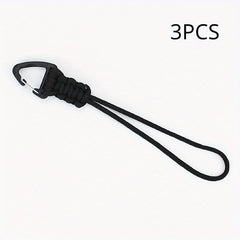 3pcs Triangle Buckle Keychain for Backpack Outdoor Camping Hiking