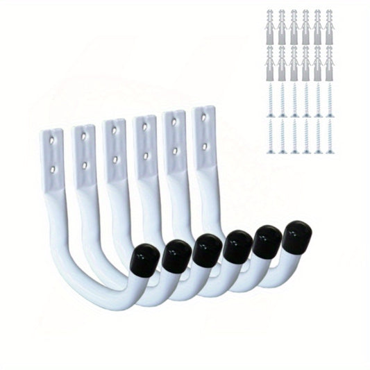 6pcs Heavy Duty Garage Hooks Tool Storage Hangers