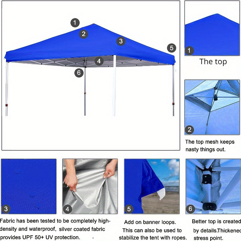 Replacement Top With Vent Canopy Frame Canopy Cover
