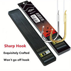 20 Pre-Tied Fishing Hooks with Line