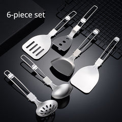 6pc 304 Stainless Steel Camping Kitchenware Set
