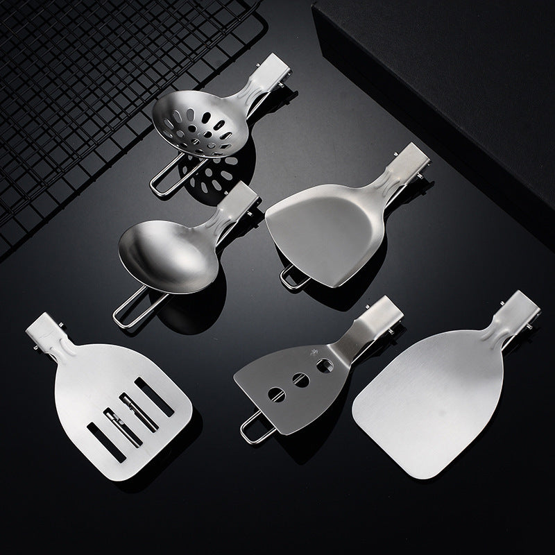 6pc 304 Stainless Steel Camping Kitchenware Set