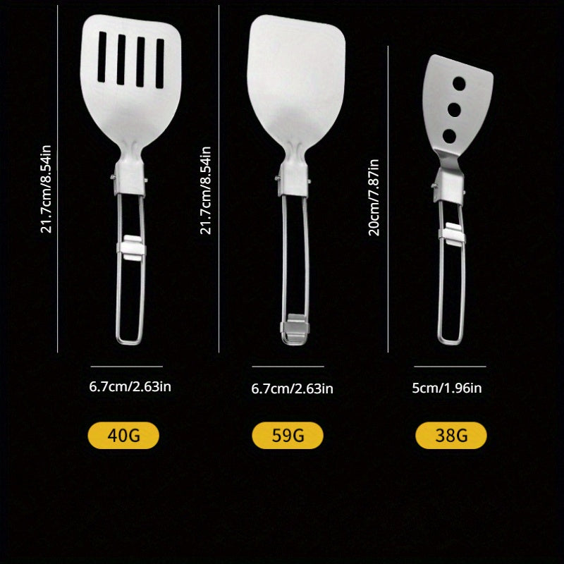 6pc 304 Stainless Steel Camping Kitchenware Set
