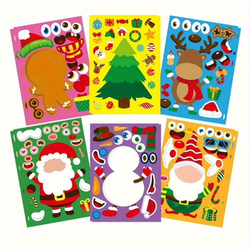 16pcs Christmas Stickers for Kids Crafts Activities