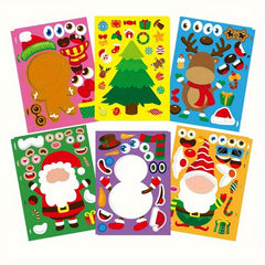 16pcs Christmas Stickers for Kids Crafts Activities
