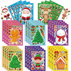 16pcs Christmas Stickers for Kids Crafts Activities