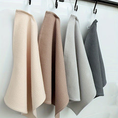 4pcs Waffle Dish Towels Kitchen Rags Thick Cleaning Cloth