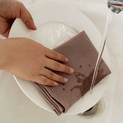 4pcs Waffle Dish Towels Kitchen Rags Thick Cleaning Cloth