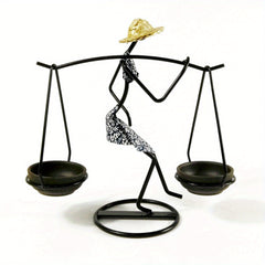 Pastoral Character Candle Holder - Home Decoration & Camping