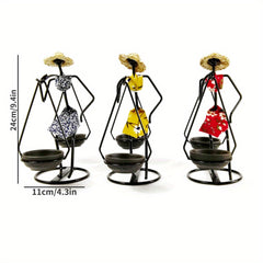 Pastoral Character Candle Holder - Home Decoration & Camping